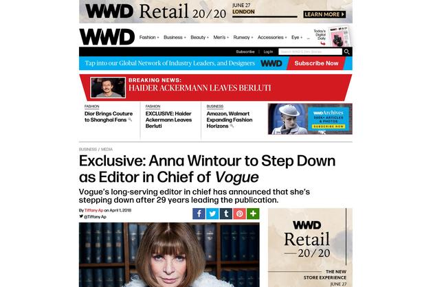 Anna Wintour要离任？是什么让女魔头干不下了