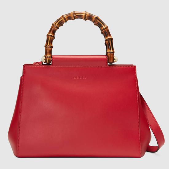 GUCCI Nymphaea系列皮革手提包