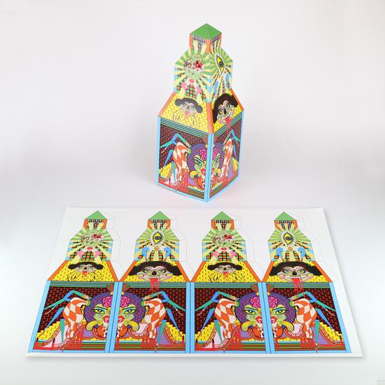 由艺术家田名网敬一研发的“折纸屋工作坊”，鸣谢艺术家Keiichi Tanaami及NANZUKA Gallery