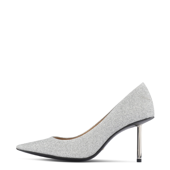 STELLA LUNA, FW21,银色PUMP香烟跟款