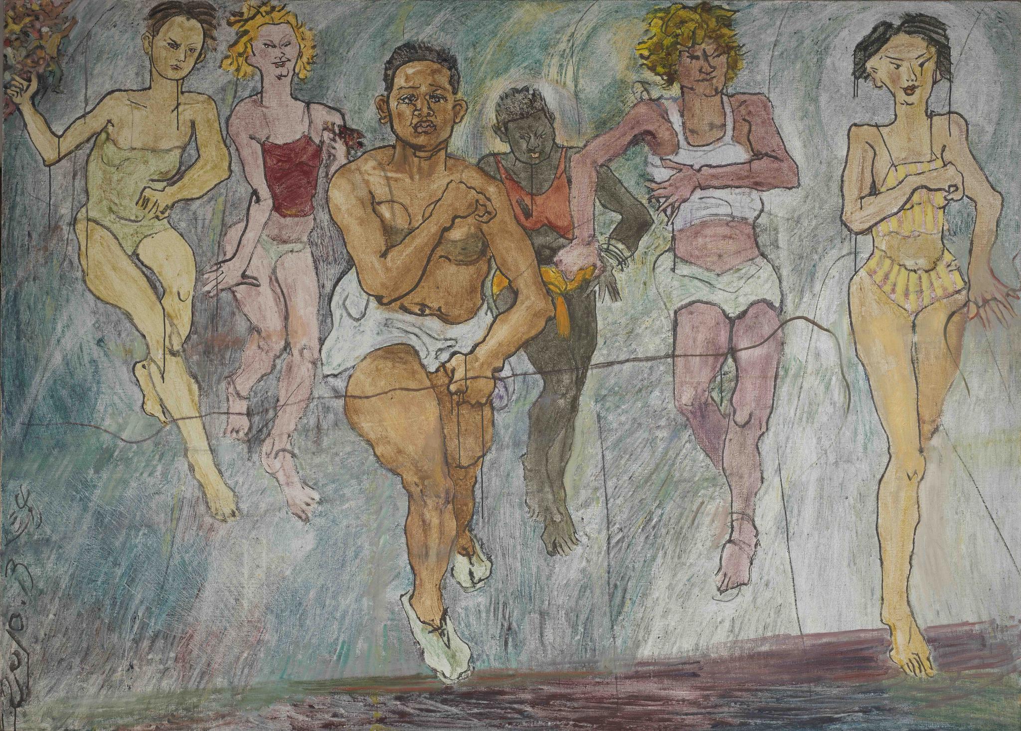 马拉松 ,麻布油彩 ,180 x 250 cm,2010