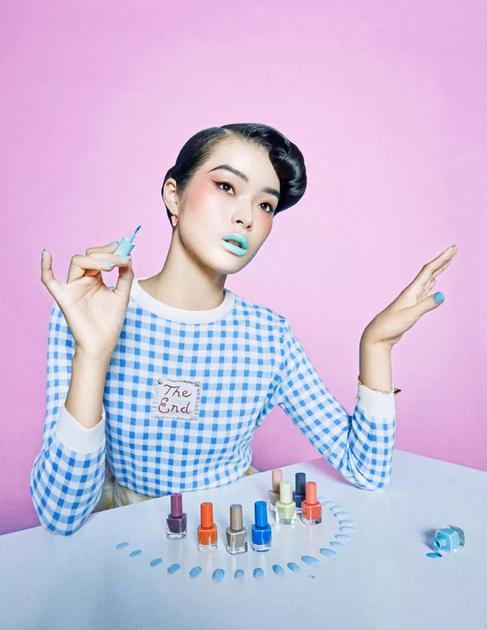 唇妆指尖一同美