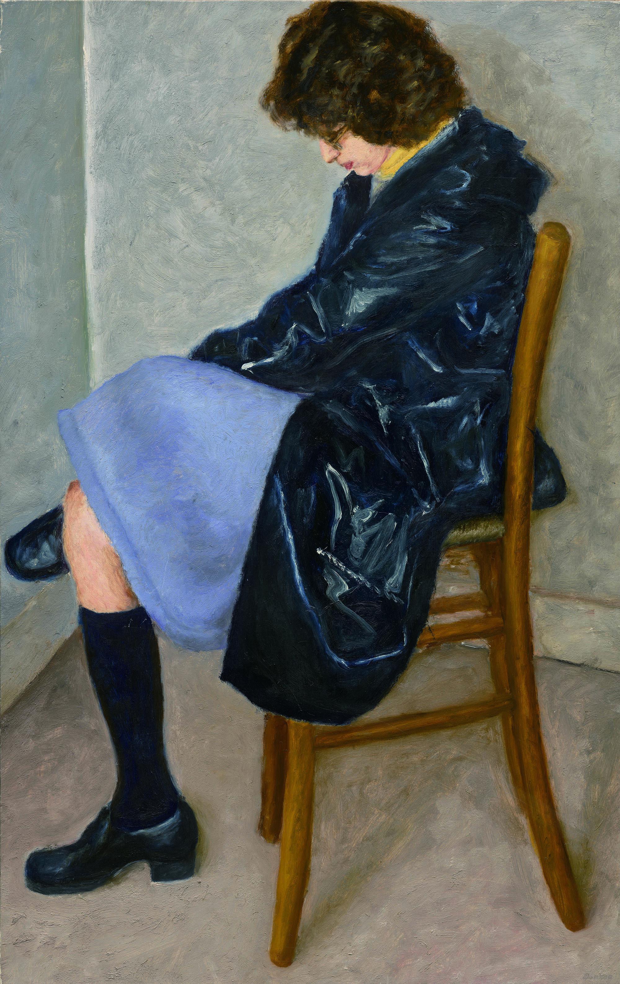 阿尔芭 Alba-阿维格多·阿利卡Avigdor Arikha-布面油画Oil on canvas-116×74cm-1977