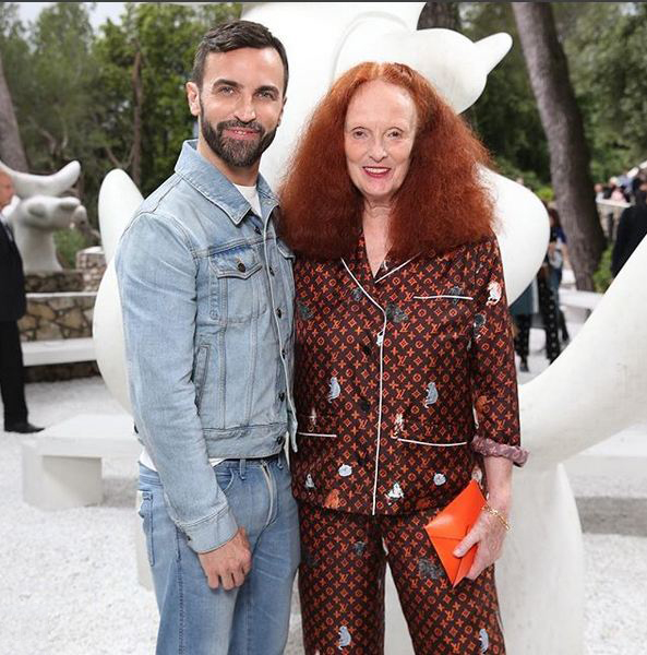 Nicolas Ghesquiere和Grace Coddington