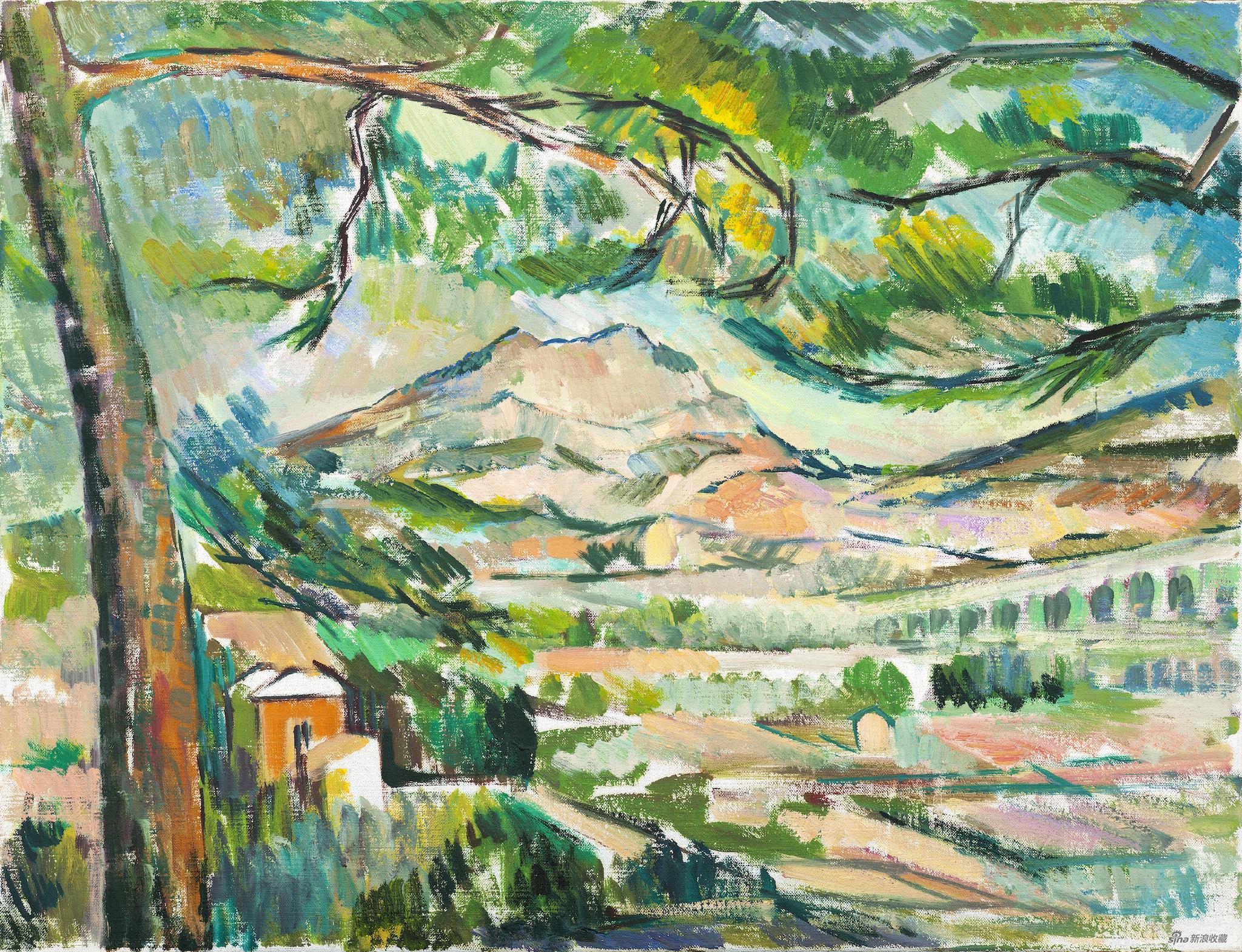 《临圣维克多山》布面油画 85×65×5cm 2017