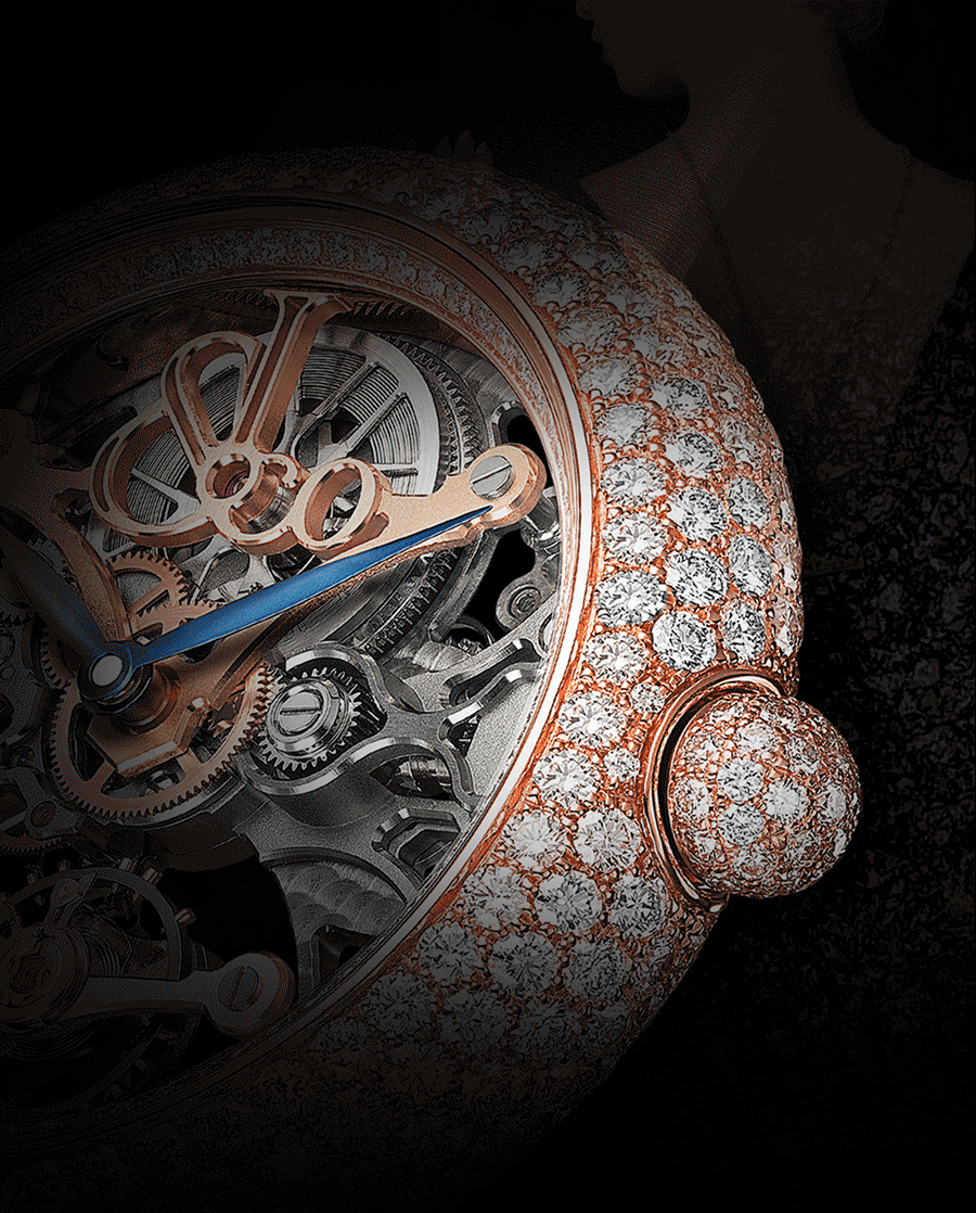 Jacob & Co.杰克宝Brilliant系列Skeleton Jjewelry腕表玫瑰金款