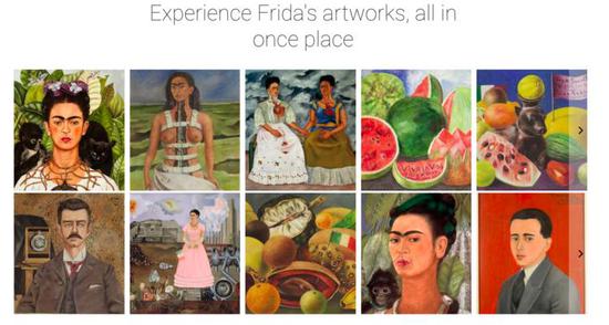 Faces of Frida 部分展览。