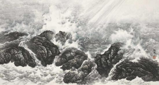 宋明远 激情澎湃 1997年 173.1x92.5cm