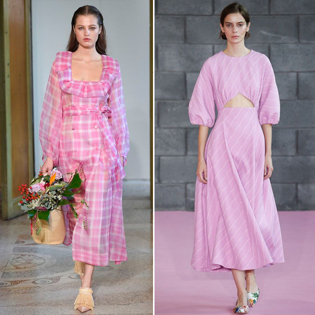 秀场中的粉色look