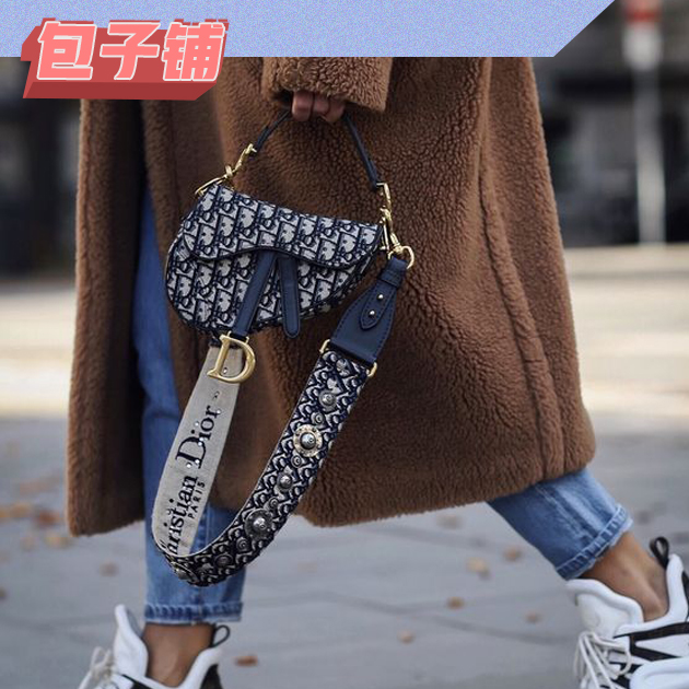 当下最火的“腋下包”到底有多时髦 Dior马鞍包