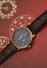宝珀经典V系列中华年历赤铜孤品腕表