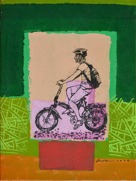 城中骑行者, 30×40cm来自DavidGerstein