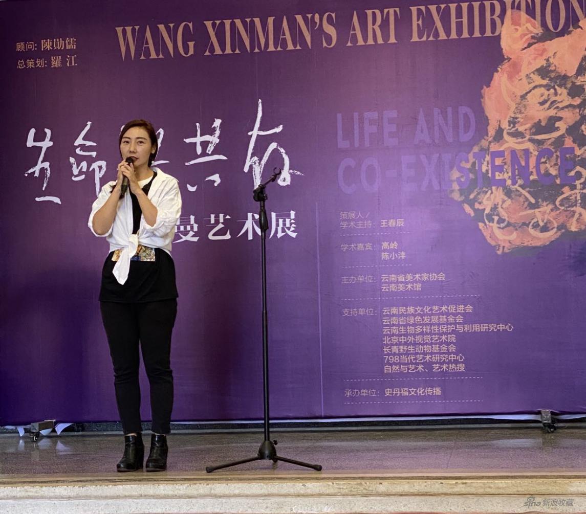 艺术家 王馨曼开幕式致辞