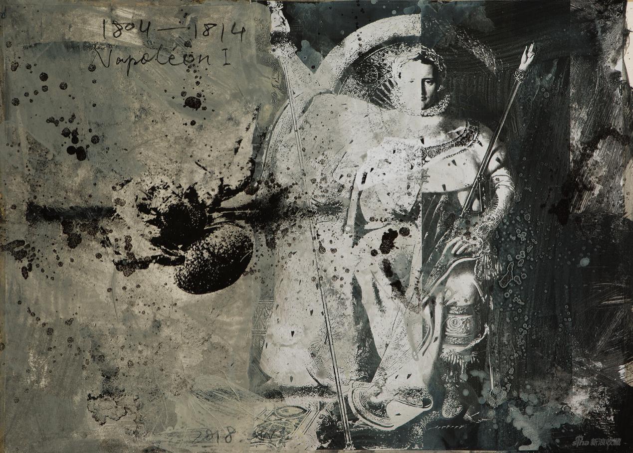 拿破仑 管策 纸上综合材料 90 × 67.5 cm 2018 图片:黄盒子美术馆