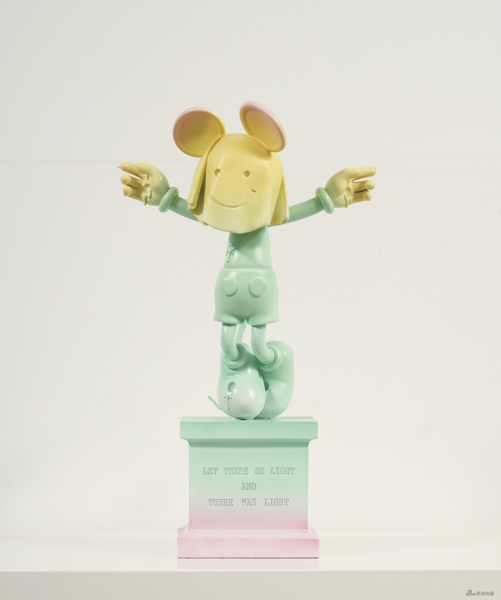 赵一浅 New Idol《炫彩》 雕塑宝丽石 H45cm 2.5kg 2019