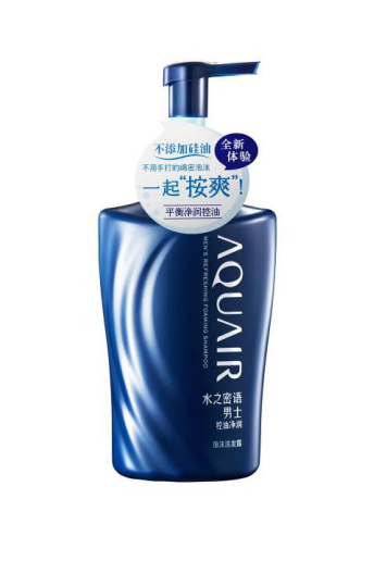 水之密语男士控油净润泡沫洗发露 500ml/68元