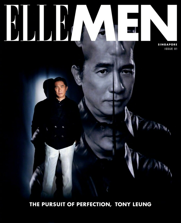 梁朝伟成为《ElleMen》新加坡版创刊号封面人物