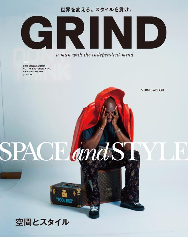 Virgil Abloh 成为日本杂志《GRIND》封面人物（图片来源：《GRIND》）