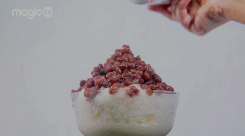 炼乳红豆薏米冰