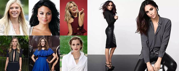 哈里王子的“绯闻女友”们，最右为梅根