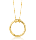 TOUS HOLD ‘17圆梦系列项链 戒指 28毫米，链 90厘米，银镀黄金