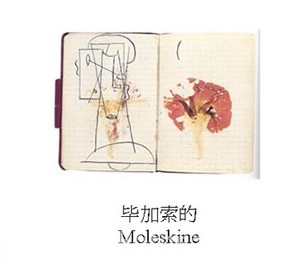 毕加索用Moleskine的手稿