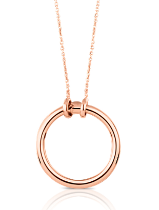 TOUS HOLD ‘17圆梦系列项链 戒指 28毫米，链 90厘米，银镀玫瑰金