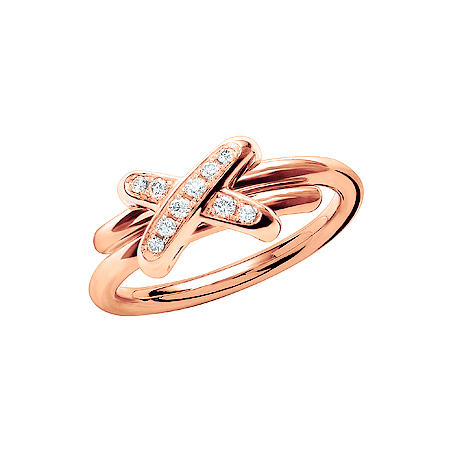 CHAUMET Jeux de Liens欢•缘 玫瑰金戒指