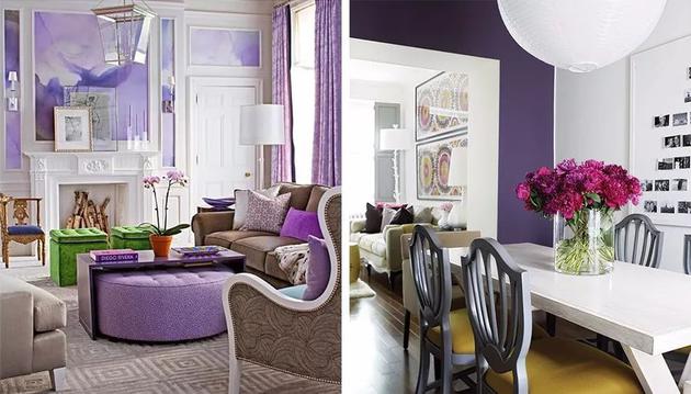 紫色室内装饰