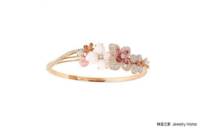 CHAUMET 尚美巴黎 JARDINS花园 HORTENSIA绣球花系列 手镯