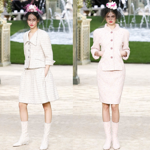 Chanel 2018春夏高级定制系列的软呢套装