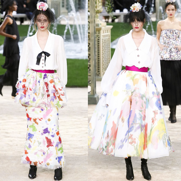 Chanel 2018春夏高级定制系列的植物图案