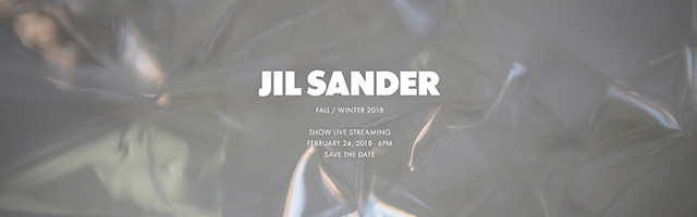 高清直播：Jil Sander 2018秋冬系列