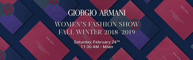 高清直播：Giorgio Armani 2018秋冬系列