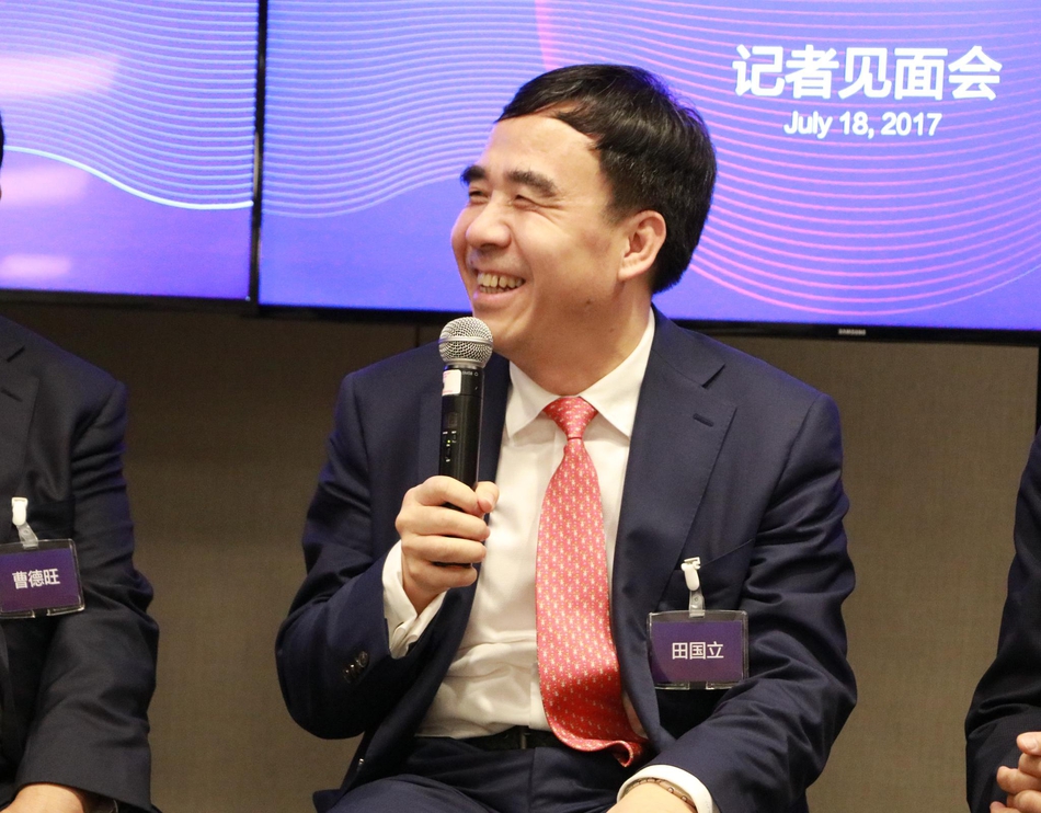 图为中国银行董事长田国立。（王姗姗/摄）