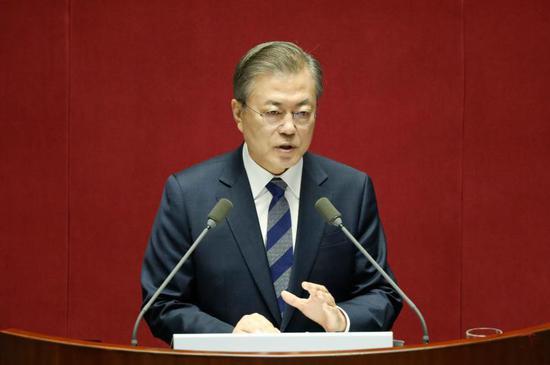 韩国总统文在寅(来源:法新社)