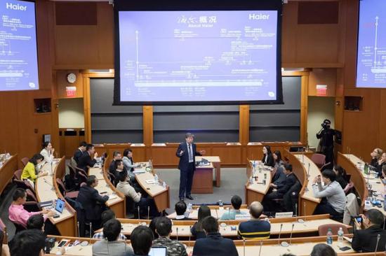 张瑞敏先生在哈佛商学院分享海尔经验