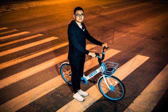 哈罗单车创始人杨磊。 摄影：吴育琛