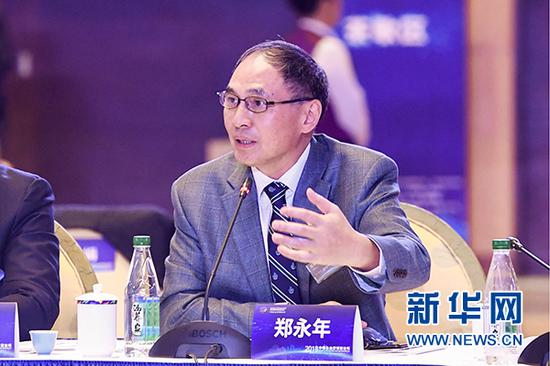 新加坡国立大学东亚研究所所长郑永年在论坛上发言