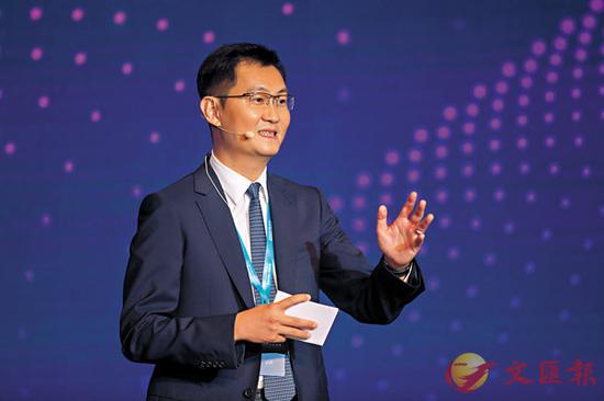 ■腾讯宣布战略调整以来首次发布业绩,令市场期待。图为主席马化腾。资料图片