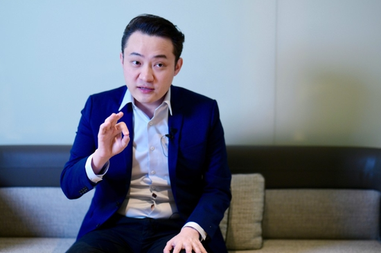 ▲孙宇晨形容自己是超人来拯救今次金融事件