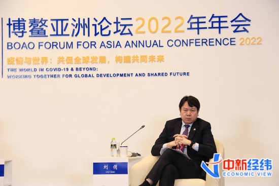 北京大学光华管理学院院长刘俏。中新经纬 薛宇飞 摄