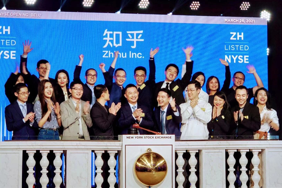 （知乎2021年上市纽交所/网络）