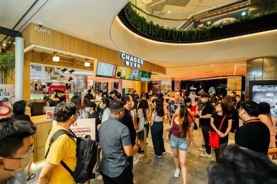 ▲霸王茶姬海外门店图片来源：受访者供图