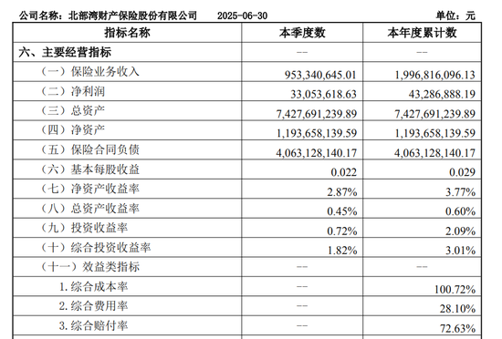 图源:2025年第二季度偿付能力报告