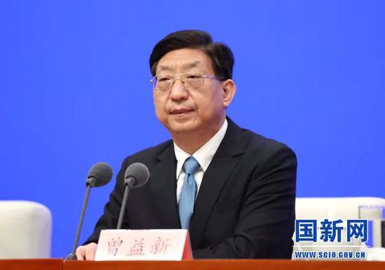 ▲卫生健康委副主任曾益新 来源:国新网