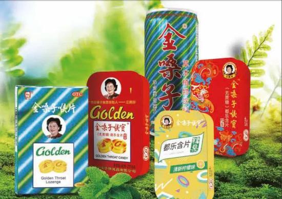 2019年度报告中,金嗓子的产品系列截图。