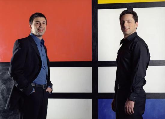 2002 年 10 月 22 日,在美国加州山景城的佩奇和布林 |视觉中国