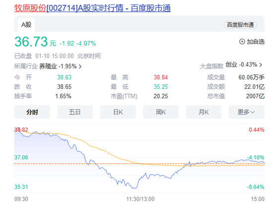 “猪茅”大幅跳水 公司最新回应！