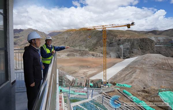 李国英调研帕孜水利枢纽工程(在建)
